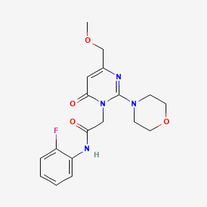 N-(2-fluorophenyl)-2-[4-(methoxymethyl)-2-(morpholin-4-yl)-6-oxopyrimidin-1(6H)-yl]acetamide