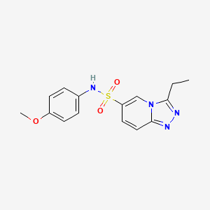 3-ethyl-N-(4-methoxyphenyl)[1,2,4]triazolo[4,3-a]pyridine-6-sulfonamide