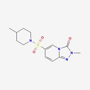 2-methyl-6-((4-methylpiperidin-1-yl)sulfonyl)-[1,2,4]triazolo[4,3-a]pyridin-3(2H)-one