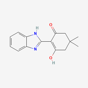 2-(1,3-dihydro-2H-benzimidazol-2-ylidene)-5,5-dimethylcyclohexane-1,3-dione