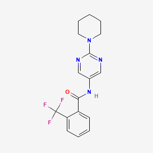 N-[2-(Piperidin-1-YL)pyrimidin-5-YL]-2-(trifluoromethyl)benzamide