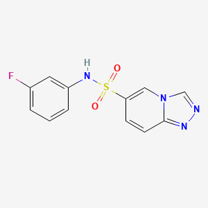 N-(3-fluorophenyl)[1,2,4]triazolo[4,3-a]pyridine-6-sulfonamide