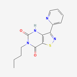 6-butyl-3-(2-pyridyl)isothiazolo[4,5-d]pyrimidine-5,7(4H,6H)-dione