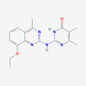 2-[(8-ethoxy-4-methylquinazolin-2-yl)amino]-5,6-dimethylpyrimidin-4(3H)-one