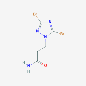 3-(3,5-dibromo-1H-1,2,4-triazol-1-yl)propanamide