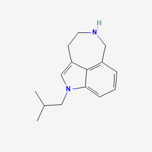 molecular formula C15H20N2 B11193261 1-isobutyl-3,4,5,6-tetrahydro-1H-azepino[5,4,3-cd]indole 