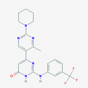 4'-methyl-2-[(4-phenoxyphenyl)amino]-2'-piperidin-1-yl-4,5'-bipyrimidin-6(1H)-one