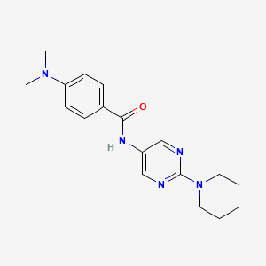 4-(Dimethylamino)-N-[2-(piperidin-1-YL)pyrimidin-5-YL]benzamide