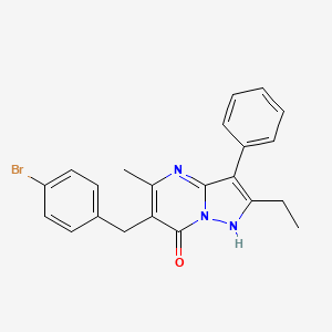 6-(4-bromobenzyl)-2-ethyl-5-methyl-3-phenylpyrazolo[1,5-a]pyrimidin-7(4H)-one