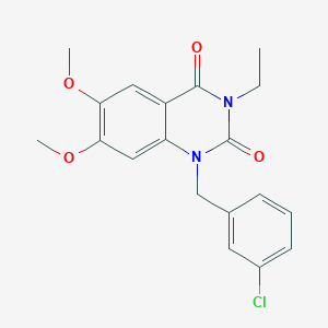 1-(3-chlorobenzyl)-3-ethyl-6,7-dimethoxyquinazoline-2,4(1H,3H)-dione