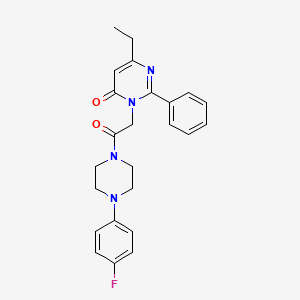 6-ethyl-3-{2-[4-(4-fluorophenyl)piperazin-1-yl]-2-oxoethyl}-2-phenylpyrimidin-4(3H)-one