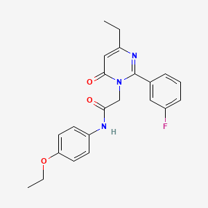 N-(4-ethoxyphenyl)-2-[4-ethyl-2-(3-fluorophenyl)-6-oxopyrimidin-1(6H)-yl]acetamide