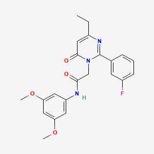 N-(3,5-dimethoxyphenyl)-2-[4-ethyl-2-(3-fluorophenyl)-6-oxopyrimidin-1(6H)-yl]acetamide