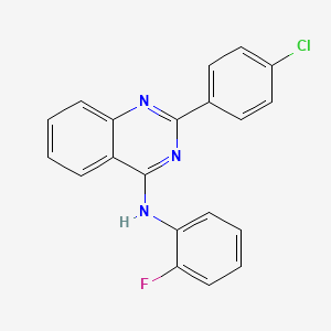 2-(4-chlorophenyl)-N-(2-fluorophenyl)quinazolin-4-amine