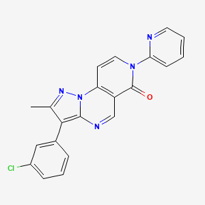 3-(3-chlorophenyl)-2-methyl-7-(2-pyridyl)pyrazolo[1,5-a]pyrido[3,4-e]pyrimidin-6(7H)-one