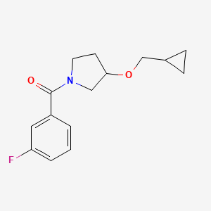 3-(Cyclopropylmethoxy)-1-(3-fluorobenzoyl)pyrrolidine