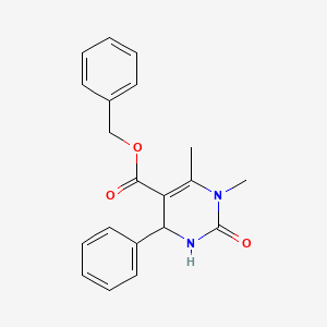 molecular formula C20H20N2O3 B11193440 Benzyl 1,6-dimethyl-2-oxo-4-phenyl-1,2,3,4-tetrahydropyrimidine-5-carboxylate 