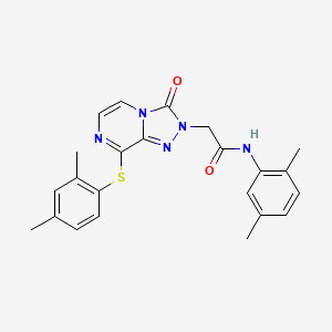 molecular formula C23H23N5O2S B11193465 N-(2,5-dimethylphenyl)-2-{8-[(2,4-dimethylphenyl)sulfanyl]-3-oxo[1,2,4]triazolo[4,3-a]pyrazin-2(3H)-yl}acetamide 