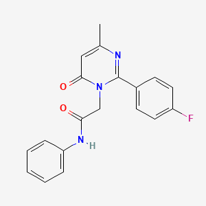 2-[2-(4-fluorophenyl)-4-methyl-6-oxopyrimidin-1(6H)-yl]-N-phenylacetamide