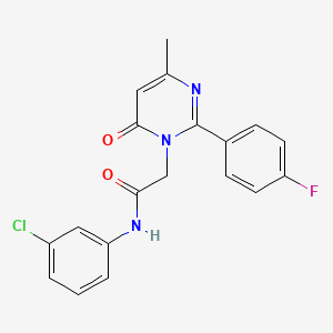 N-(3-chlorophenyl)-2-[2-(4-fluorophenyl)-4-methyl-6-oxopyrimidin-1(6H)-yl]acetamide