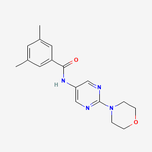 3,5-dimethyl-N-(2-morpholinopyrimidin-5-yl)benzamide