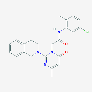 N-(5-chloro-2-methylphenyl)-2-[2-(3,4-dihydroisoquinolin-2(1H)-yl)-4-methyl-6-oxopyrimidin-1(6H)-yl]acetamide