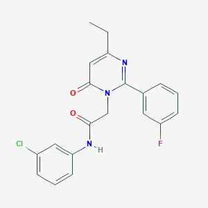 N-(3-chlorophenyl)-2-[4-ethyl-2-(3-fluorophenyl)-6-oxopyrimidin-1(6H)-yl]acetamide