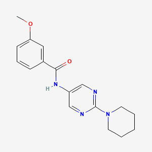 3-Methoxy-N-[2-(piperidin-1-YL)pyrimidin-5-YL]benzamide