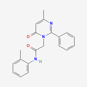 2-(4-methyl-6-oxo-2-phenylpyrimidin-1(6H)-yl)-N-(2-methylphenyl)acetamide