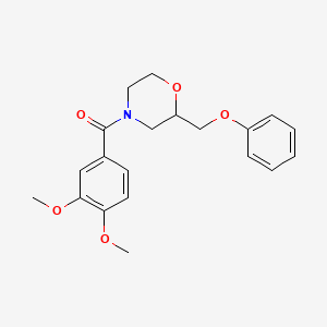 (3,4-Dimethoxyphenyl)[2-(phenoxymethyl)morpholin-4-yl]methanone