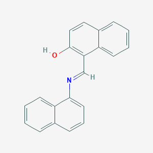 molecular formula C21H15NO B11193732 1-(1-Naphthyliminomethyl)-2-naphthol CAS No. 29101-37-9