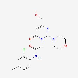 molecular formula C19H23ClN4O4 B11193752 N-(2-chloro-4-methylphenyl)-2-[4-(methoxymethyl)-2-(morpholin-4-yl)-6-oxopyrimidin-1(6H)-yl]acetamide 