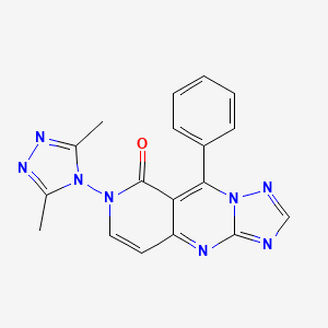 7-(3,5-dimethyl-4H-1,2,4-triazol-4-yl)-9-phenylpyrido[4,3-d][1,2,4]triazolo[1,5-a]pyrimidin-8(7H)-one