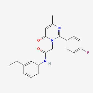 N-(3-ethylphenyl)-2-[2-(4-fluorophenyl)-4-methyl-6-oxopyrimidin-1(6H)-yl]acetamide