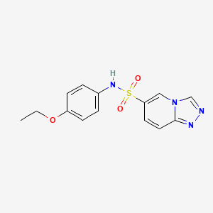 molecular formula C14H14N4O3S B11193793 N-(4-ethoxyphenyl)[1,2,4]triazolo[4,3-a]pyridine-6-sulfonamide 