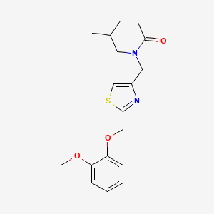 N-[[2-[(2-Methoxyphenoxy)methyl]-4-thiazolyl]methyl]-N-(2-methylpropyl)acetamide