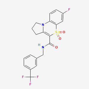 7-fluoro-N-[3-(trifluoromethyl)benzyl]-2,3-dihydro-1H-pyrrolo[2,1-c][1,4]benzothiazine-4-carboxamide 5,5-dioxide