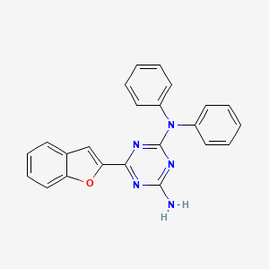 6-(1-benzofuran-2-yl)-N,N-diphenyl-1,3,5-triazine-2,4-diamine