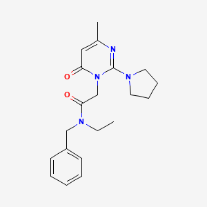 N-benzyl-N-ethyl-2-(4-methyl-6-oxo-2-(pyrrolidin-1-yl)pyrimidin-1(6H)-yl)acetamide