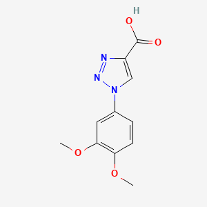 1-(3,4-dimethoxyphenyl)-1H-1,2,3-triazole-4-carboxylic acid