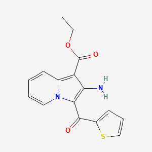 Ethyl 2-amino-3-(2-thienylcarbonyl)-1-indolizinecarboxylate