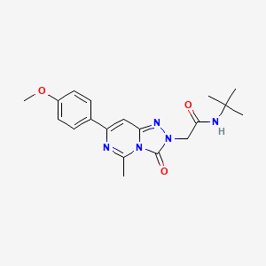 N-tert-butyl-2-[7-(4-methoxyphenyl)-5-methyl-3-oxo[1,2,4]triazolo[4,3-c]pyrimidin-2(3H)-yl]acetamide