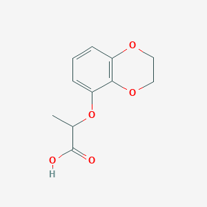 Propanoic acid, 2-[(2,3-dihydro-1,4-benzodioxin-5-yl)oxy]-