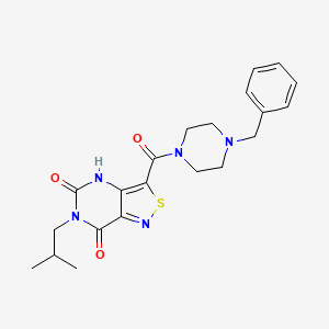 3-[(4-benzylpiperazin-1-yl)carbonyl]-6-(2-methylpropyl)[1,2]thiazolo[4,3-d]pyrimidine-5,7(4H,6H)-dione