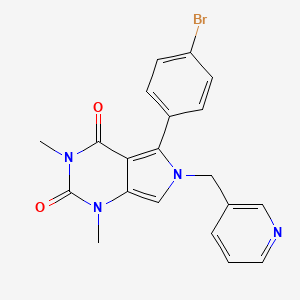 5-(4-bromophenyl)-1,3-dimethyl-6-(pyridin-3-ylmethyl)-1H-pyrrolo[3,4-d]pyrimidine-2,4(3H,6H)-dione