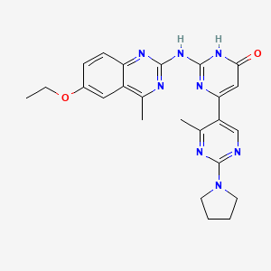 2-[(4,7-dimethylquinazolin-2-yl)amino]-4'-methyl-2'-pyrrolidin-1-yl-4,5'-bipyrimidin-6(1H)-one