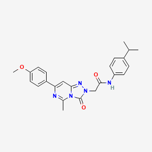 2-[7-(4-methoxyphenyl)-5-methyl-3-oxo[1,2,4]triazolo[4,3-c]pyrimidin-2(3H)-yl]-N-[4-(propan-2-yl)phenyl]acetamide