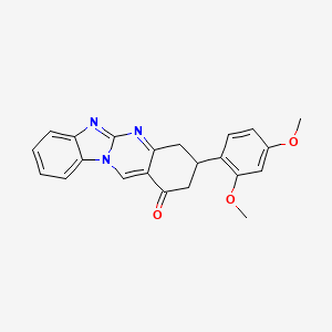 3-(2,4-dimethoxyphenyl)-3,4-dihydrobenzimidazo[2,1-b]quinazolin-1(2H)-one