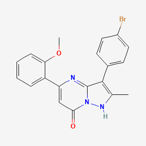 3-(4-bromophenyl)-5-(2-methoxyphenyl)-2-methylpyrazolo[1,5-a]pyrimidin-7(4H)-one