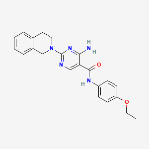 4-amino-2-(3,4-dihydroisoquinolin-2(1H)-yl)-N-(4-ethoxyphenyl)pyrimidine-5-carboxamide